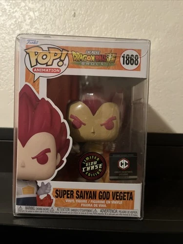 Funko Pop! Vinyl: Dragon Ball - SSG Vegeta - Chalice Chase Glow W/Protector