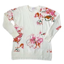 MEDIUM HANNAH LuLaRoe  PINK ABSTRACT FLORAL  Sizes 8-10 Crewneck Sweatshirt