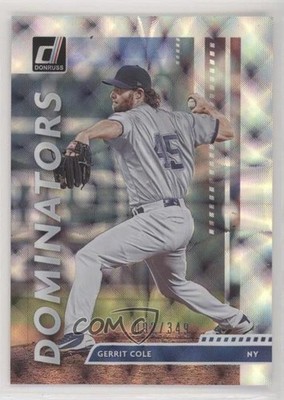 2020 Panini Donruss Dominators Silver 92/349 Gerrit Cole #D-3 4z8