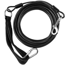 Long Dog Leash Chew Proof, Tie Out Cable for Dogs Heavy Duty 10/20/30/50 ft w...