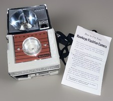 Kodak Hawkeye Flashfun 127mm Box Camera Fixed Focus Built-In Flash w/ Manual