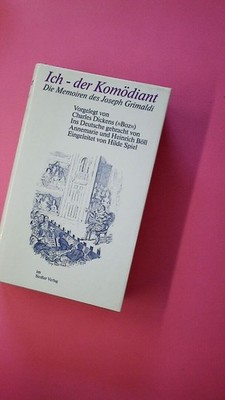 186893 (Ohne Autor) ICH - DER KOMÖDIANT. DIE MEMOIREN DES JOSEPH GRIMALDI.