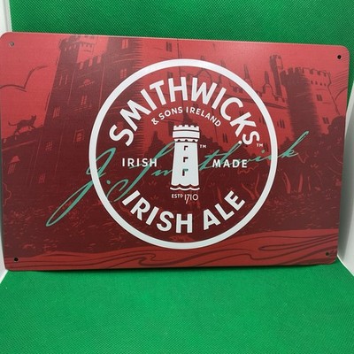 Smithwick's Irish Ale- Metal Sign for Bar