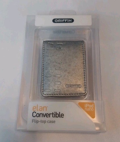 NEW Griffin elan Convertible flip top case Silver iPod nano 3rd Generation video - Picture 1 of 4