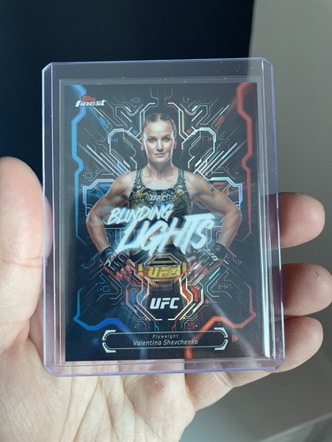 Valentina Shevchenko #BL-10 2025 Topps Finest UFC Blinding Lights card