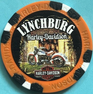 Harley Davidson Wide Poker Chip from Lynchburg HD in Lynchburg Tennessee
