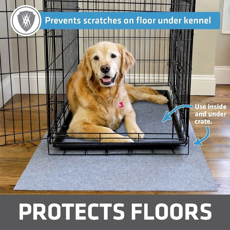Curated visual reference: Picture Idea: Dog Crate Mat Waterproof Absorbent Non Slip Floor Protector Pad