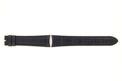 Genuine Vacheron Constantin Malte Leather Strap, 22mm/18mm, 22/18, Black, XL