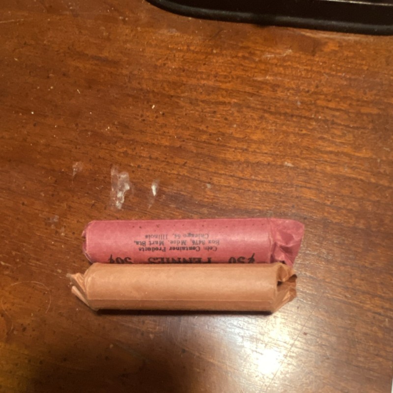 Wheat Small Cent Copper Penny 2 Rolls Lincoln Wheat Cent Visible Circulated