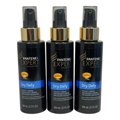 (3) Pantene Expert DRY DEFY Velvet Creme Infusion 3.3 fl.oz Each New