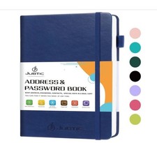 Address book with Alphabetical Tabs, Hardcover Password Keeper and Telephone Boo