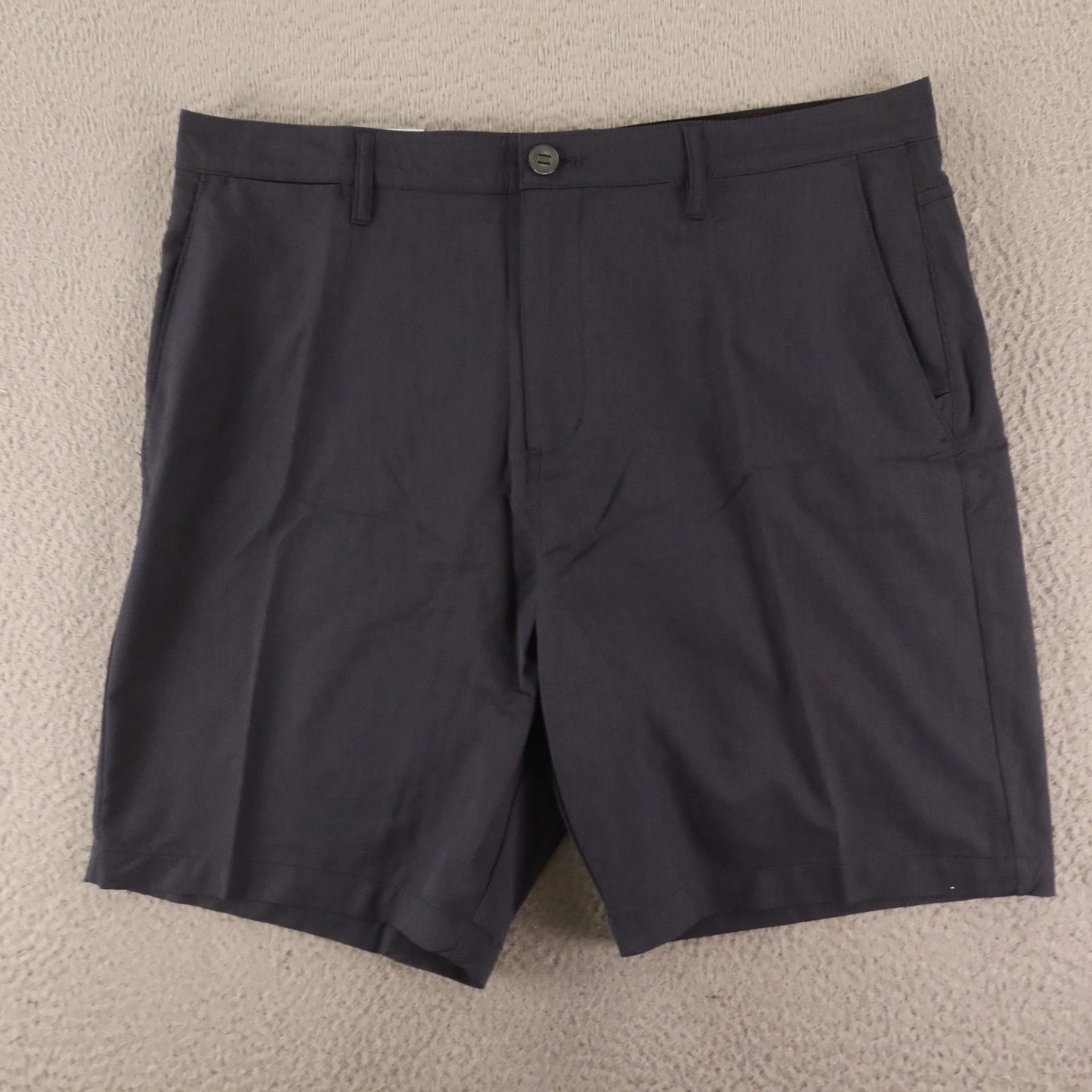 Quiet Storm Surf Shop Shorts Mens 36 Blue Solid Polyester Spandex NEW