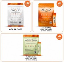 AGARA Cafe Dark Roast Coffee Bundle 24 Pack Bulk Premium Arabica Blend
