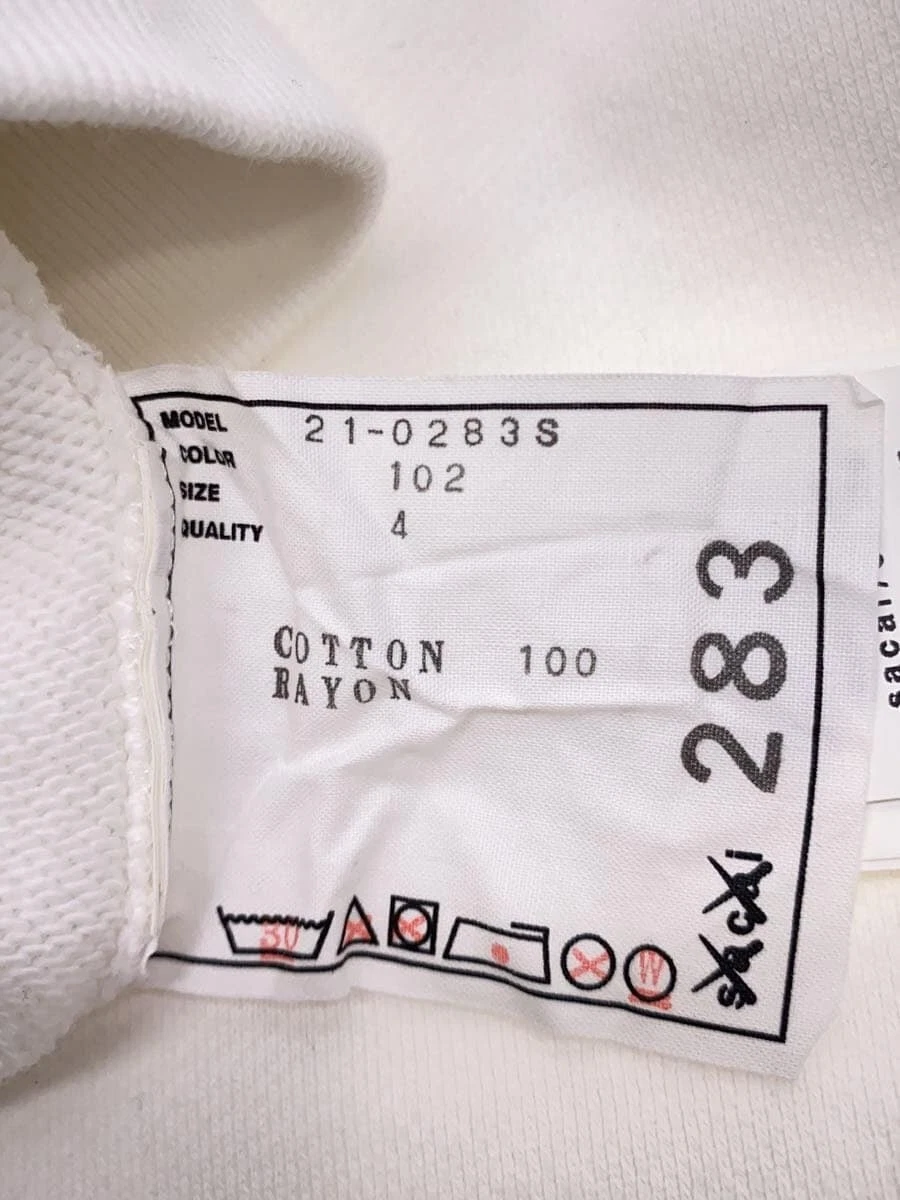 felpa con cappuccio sacai × KAWS bianca 4 usata