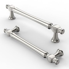 Cabinet Handles Pack of 10 Brushed Nickel Pulls for Kitchen Doors – 128m