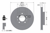 2X Pagid Bremsscheibe InnenbelüFtet Ø274Mm FüR Mazda Premacy CP 6 Hatchback GG