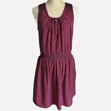 Gap Pink and Navy Blue Print Sleeveless Mini Dress Women’s Size Small
