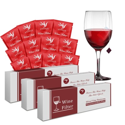 36 Pack the Wand Wine Purifier, Wine Filters that Remove Histamines... Fast Ship
