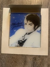 Michael Jackson Portrait Carnival Mirror 13”  Vintage 1980s