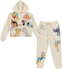 Celebrating 100 Years of Disney Magic with Our Girls' Cropped Hoodie and Jogger