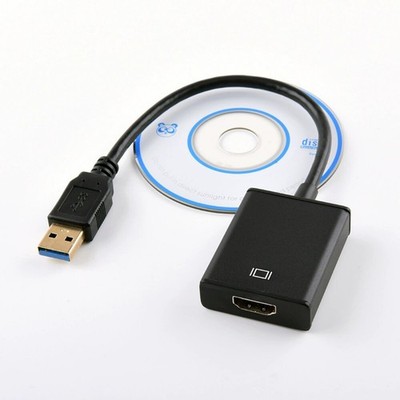 USB 3.0 To HDMI Female HD Adapter Display AV Interface for PC TV Laptop