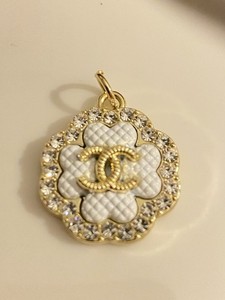 Chanel Zipper Pull Button Stamped Charm