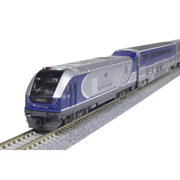 KATO 106-9010 N Scale SC-44 Amtrak Pacific Surfliner 8 CAR SET