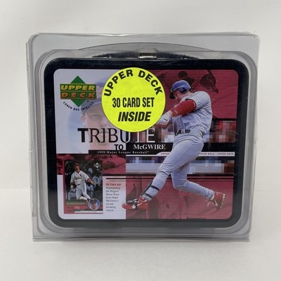 Vintage 90s Mark McGwire Lunch Box Tin 30 Card Set 1999 Upper Deck Tribute MLB