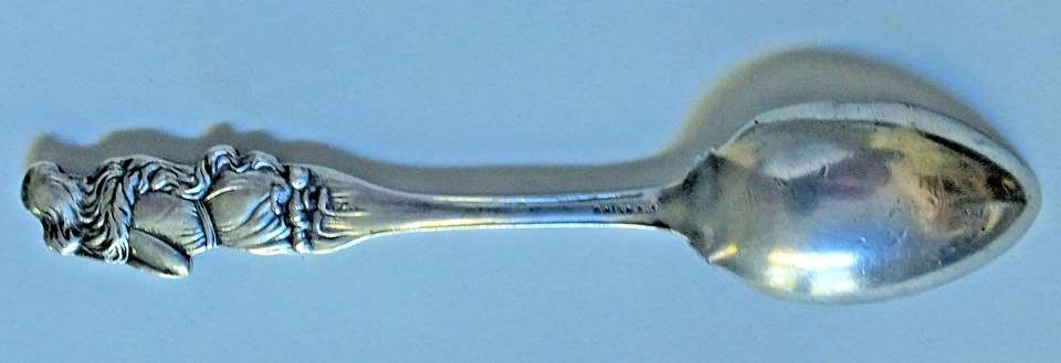 Colher esterlina antiga ALANTIC CITY WOMAN ON TOP 18g - Imagem 4 de 4