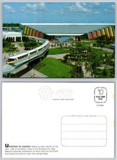 1982 Epcot Center Universe of Energy Monorail Disney World Postcard