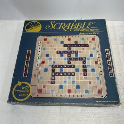 Vintage 1977 Scrabble Deluxe Edition Complete Turntable Game Selchow Righter
