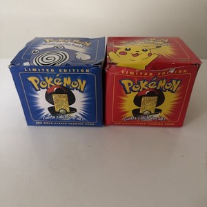 (2) Brand New Vintage SEALED Pokemon 1999 Burger King 23k Gold Card Pokeball