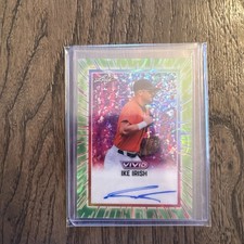 2025 Leaf Vivid IKE IRISH Authentic Auto Autograph 8/8 Bookend (Orioles) 🔥