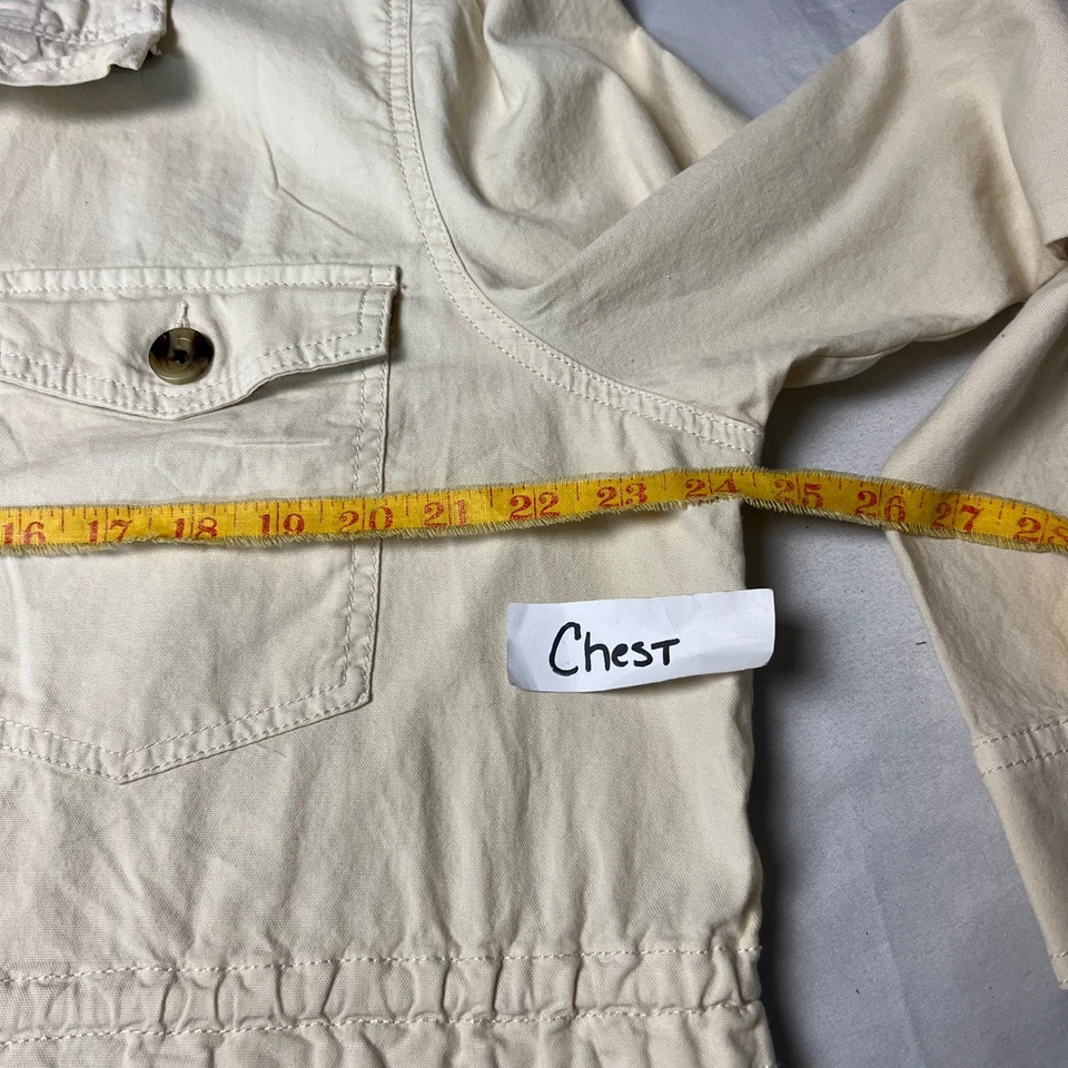 Chaqueta Anorak Sonoma XXL Beige Mezcla de Algodón Militar Utilidad Cremallera Completa para Mujer Foto 4 de 4