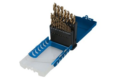 Laser Tools Titanium Coated Drill Set 19pc 4004