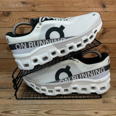 On Running Turnschuhe Damen Größe UK 9 Cloudmonster 2 weiß schwarz Laufschuhe