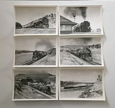 Lot of 6 Northern Pacific Railroad 5x7 B&W Photographs Yellowstone Division 1956