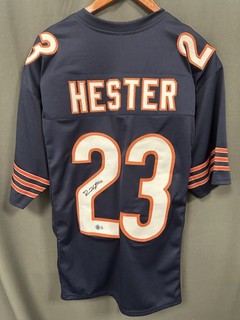Devin Hester HOF Signed Chicago Bears Football Jersey AUTO BAS Beckett Sz XL