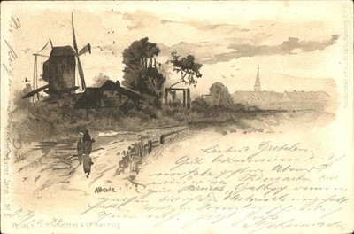 Windmuehle Monochromkarte Serie I. No. 5
