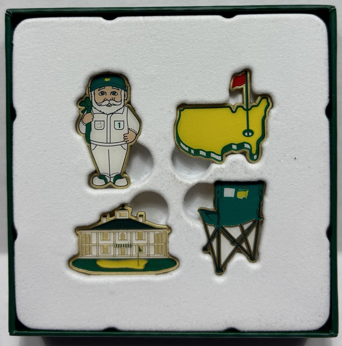 MASTERS GNOMEボールマーカー 4 個セット 2026 Masters 4-Pack Ball Marker Set Augusta National Golf Club