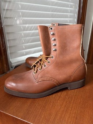 1970s NEW OLD STOCK w BOX | RED WING 8.5EE 8'' HEIGHT WORK BOOTS 2128 8.5 EE