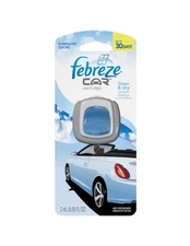 Febreze Car Vent Clips Air Freshener and Odor Eliminator, Linen and Sky Scent
