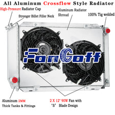4 Row Radiator Shroud Fan For 79-93 Ford Mustanglincoln Mark Vii 5.8l 4 Row Radiator Shroud Fan For 79-93 Ford Mustanglincoln Mark Vii 5.8l