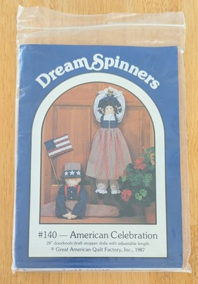 Dream Spinners #140 American Celebration Door Knob Stopper Dolls Pattern Uncut