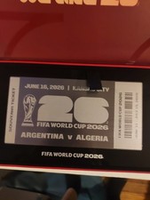2026 Fifa World Cup Souvenir Ticket Plaque Argentina VS Algeria Messi Hat Trick
