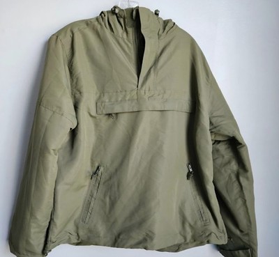 Brandit Windbreaker Anorak Summer Hoodie Rain Jacket Outdoor Hiking Olive M