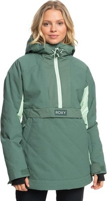 Roxy Radiant Lines Overhead DryFlight Dark Forest Size Large Women's Jacket