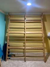 Wood Stall Bar Wall Mounted Pull Up Bar for G...