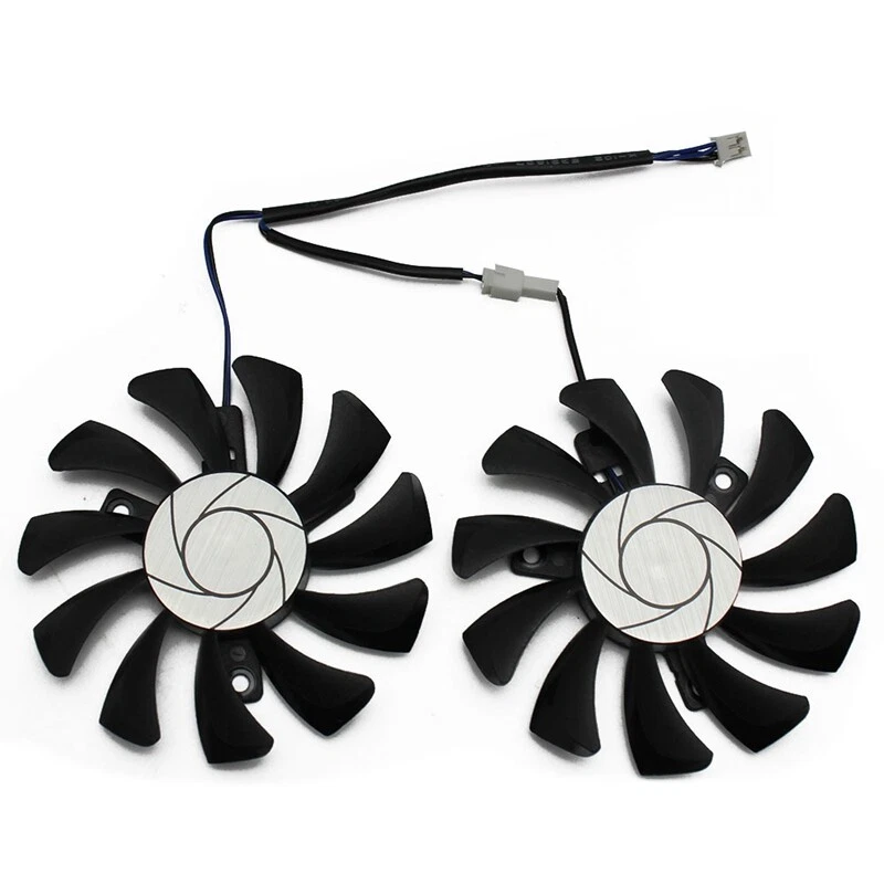 75mm 2Pin GTX1050Ti GPU Cooler DUAL Fan for Geforce GTX 1050Ti GTX