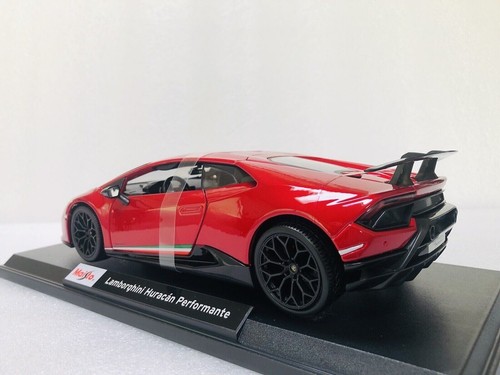 Coche Modelo Diecast MAISTO 1:18 Lamborghini Huracan Performante Rojo Metálico 2023 - Imagen 6 de 19
